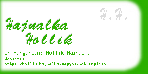 hajnalka hollik business card